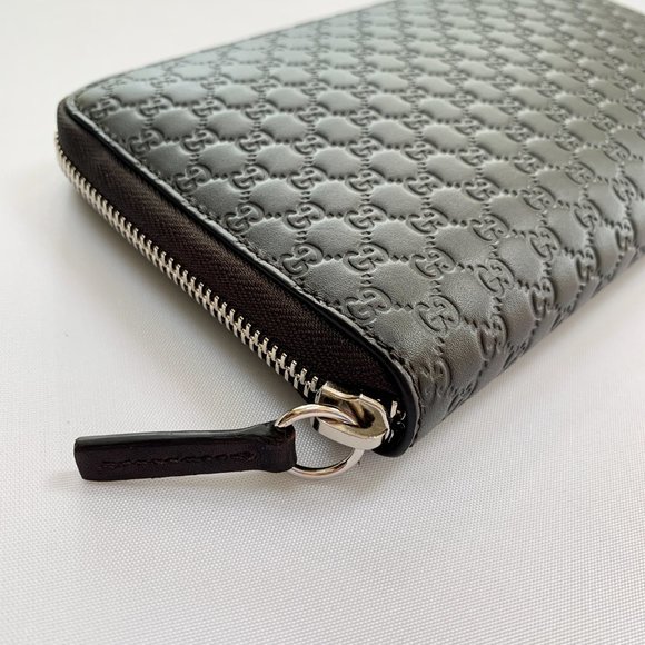 Gucci Microguccissima Zip Around Long Wallet Brown new with dustbag - Picture 3 of 7